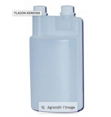 KERDOSE FLACON VIDE 1 L AVEC 2 BOUCHONS