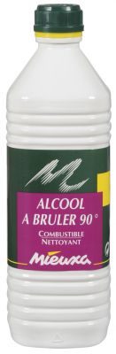 ALCOOL A BRULER 90° en 1L