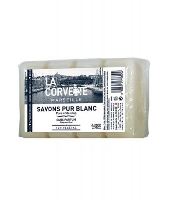 SAVON PUR BLANC DE MARSEILLE 200g